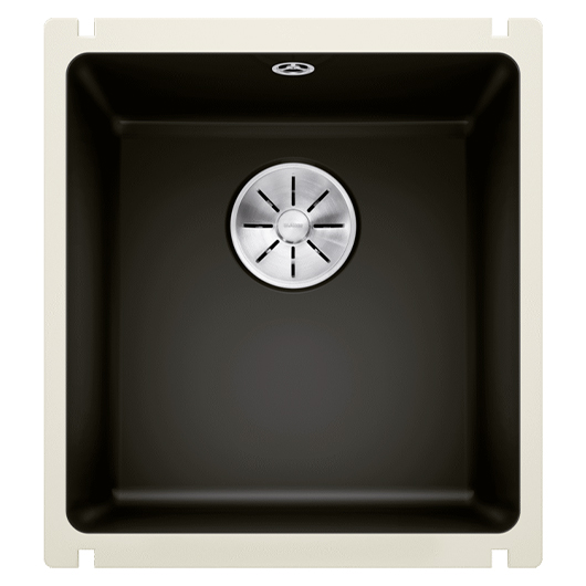 Мойка кухонная Blanco Subline 375-U 523732 (Ceramic PuraPlus, черный, 414х456 мм)