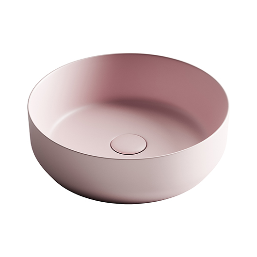 Раковина накладная Ceramica Nova Element CN6022MP (390х390 мм) розовая матовая