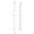 Полотненцесушитель электрический Сунержа Нюанс 3.0 30-5843-1853 (1800х85 мм, МЭМ справа) белый матовый
