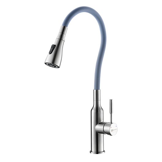 Смеситель для кухни Lemark Expert LM5082S-Gray (серый/сталь)