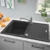 Мойка кухонная Grohe K400 31639AP0 (780х500 мм, черный гранит)