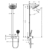 Душевая система Hansgrohe Pulsify S Showerpipe 260 2jet с ShowerTablet Select 400 24240670 (матовый черный)