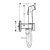 Гигиенический душ со смесителем Hansgrohe Bidette E 1 jet EcoSmart+ 29233700 (матовый белый)