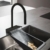 Смеситель для кухни Hansgrohe Aquno Select M81 3jet, sBox 73831670 (матовый черный)