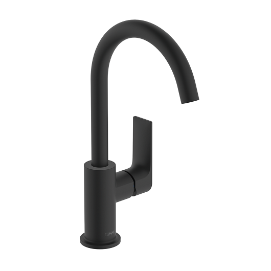 Смеситель для раковины Hansgrohe Rebris E 72576670 (матовый черный)