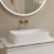 Смеситель для раковины Hansgrohe Tecturis S EcoSmart+ 73351140 (шлифованная бронза)