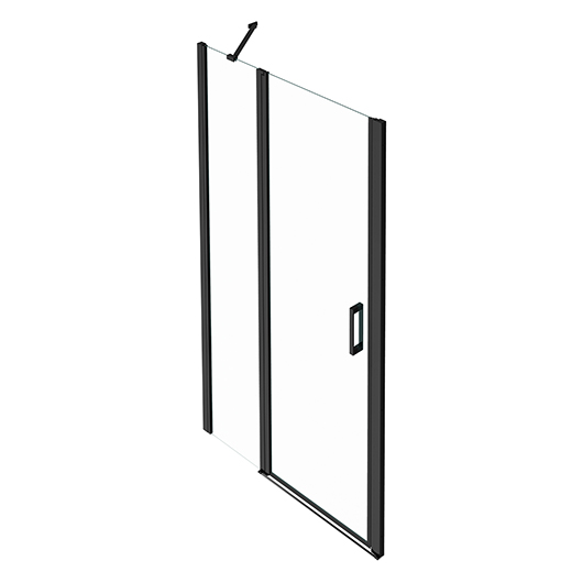 Душевая дверь Jacob Delafon Contra 120 E22T120-BL (профиль черный матовый, стекло прозрачное)