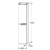 Подвесная колонна Jacob Delafon Nona EB1892LRU-442 серый глянцевый лак (300х1470 мм, левая)