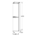 Подвесная колонна Jacob Delafon Nona EB1892RRU-G1C белый глянцевый лак (300х1470 мм, правая)