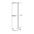 Подвесная колонна Jacob Delafon Nona EB1893RRU-G1C/EB1983RRU-G1C белый глянцевый лак (400х1750 мм, правая)