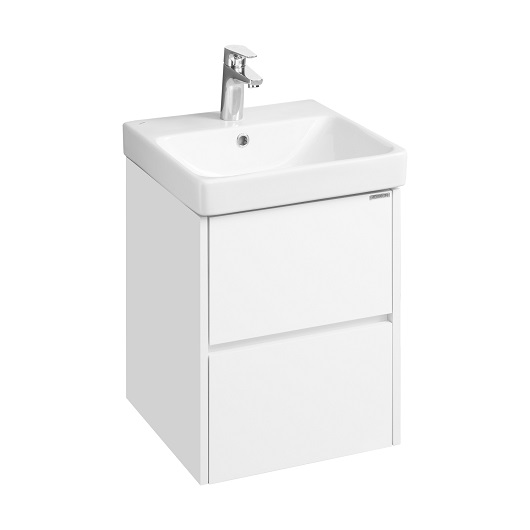 Комплект мебели Aquaton Сканди 45 1A2516K0SD010 белый матовый/белый глянцевый (455х455 мм)