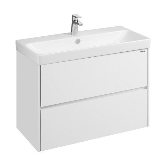 Комплект мебели Aquaton Сканди 90 1A2519K0SD010 белый матовый/белый глянцевый (905х450 мм)