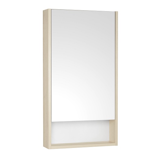 Зеркальный шкаф Aquaton Сканди 45 1A252002SDB20 белый/дуб верона (450х850 мм)