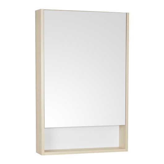 Зеркальный шкаф Aquaton Сканди 55 1A252102SDB20 белый/дуб верона (550х850 мм)