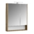 Зеркальный шкаф Aquaton Сканди 70 1A252202SDZ90 белый/дуб рустикальный (700х850 мм)