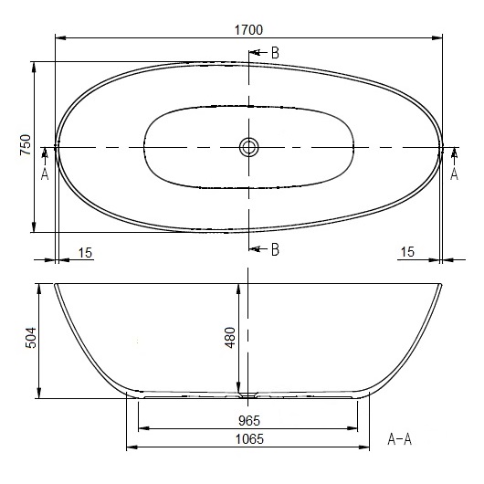 Ванна квариловая Villeroy & Boch Antao 170х75 UBQ170TAO7V-AL (Almond)