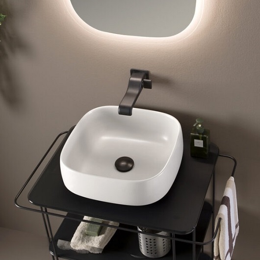 Раковина накладная Flaminia Flag FG40A (400х400 мм, белая)