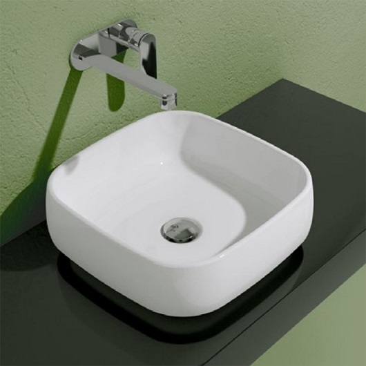 Раковина накладная Flaminia Flag FG40A (400х400 мм, белая)