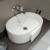 Раковина накладная Flaminia Roll RL56L (560х420 мм, белая)