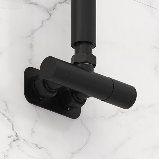 Вентиль угловой Сунержа EU50 31-1425-1234 (1 х G 1/2″ НР х G 3/4″ НГ) матовый черный