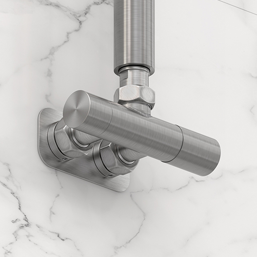 Вентиль угловой Сунержа EU50 071-1425-1234 (1 х G 1/2″ НР х G 3/4″ НГ) сатин