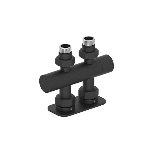 Вентиль прямой Сунержа 15-1417-1234 (2 х G 1/2″ НР х G 3/4″ НГ) тёмный титан муар