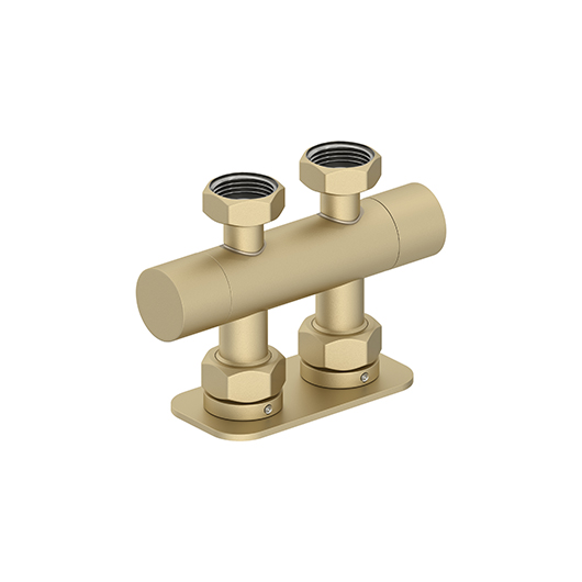 Вентиль прямой Сунержа 022-1419-3434 (2 х G 3/4″ НГ х G 3/4″ НГ) матовая шампань