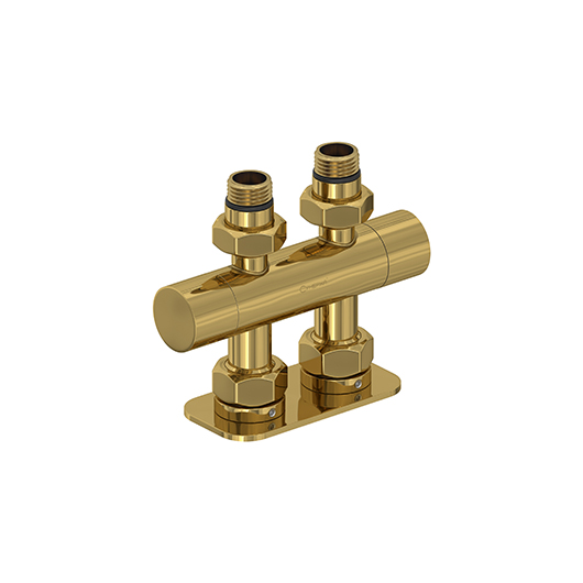 Вентиль прямой Сунержа 03-1417-1234 (2 х G 1/2″ НР х G 3/4″ НГ) золото