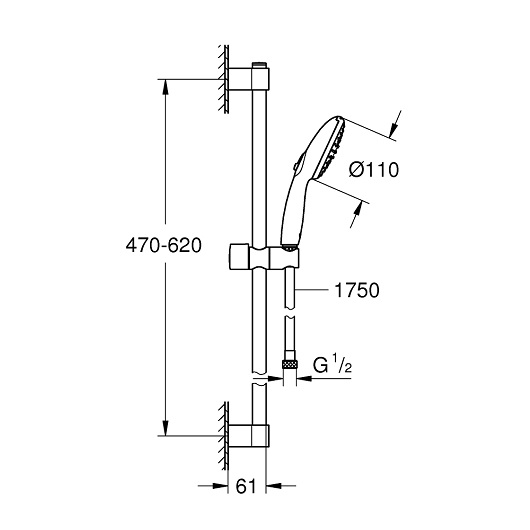 Душевой гарнитур Grohe Tempesta 110 27598003