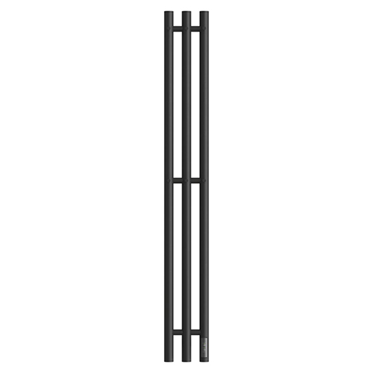 Полотенцесушитель электрический Point Деметра П3 PN12822B (1200х150 мм, черный, диммер справа)