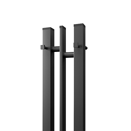 Полотенцесушитель электрический Point Фрея П2 PN20712GB (1200х130 мм, графит блеск, диммер слева)