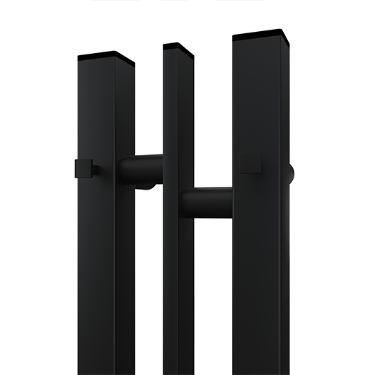 Полотенцесушитель электрический Point Фрея П2 PN20718B (800х130 мм, черный, диммер слева)