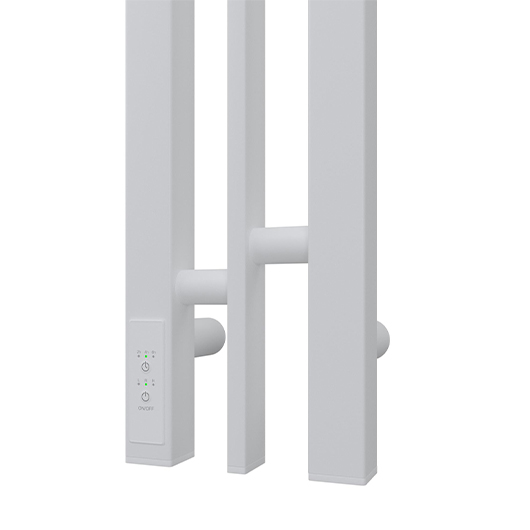 Полотенцесушитель электрический Point Фрея П2 PN20718W (800х130 мм, белый, диммер слева)