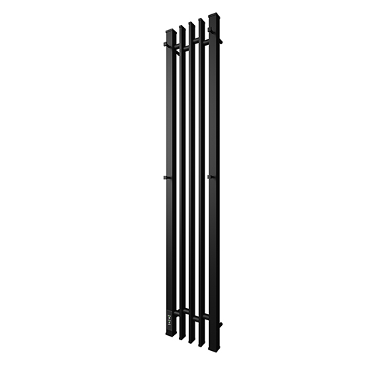 Полотенцесушитель электрический Point Фрея П2 PN20732B (1200х210 мм, черный, диммер слева)
