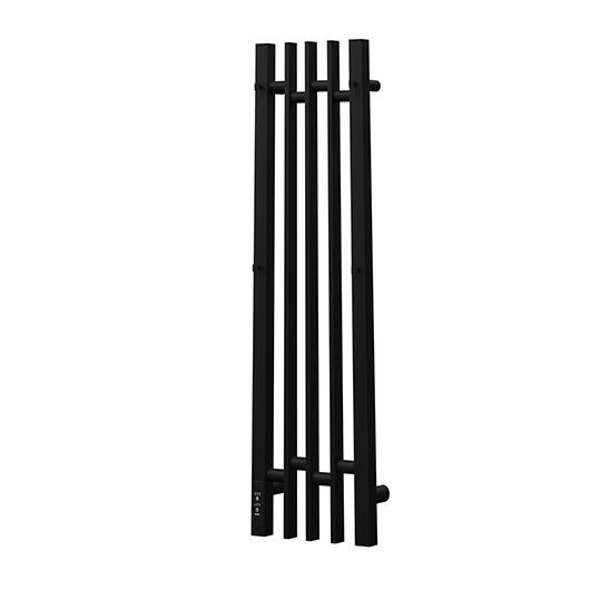 Полотенцесушитель электрический Point Фрея П2 PN20738B (800х210 мм, черный, диммер слева)