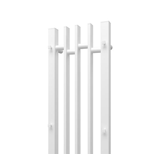 Полотенцесушитель электрический Point Фрея П2 PN20738W (800х210 мм, белый, диммер слева)
