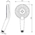 Ручной душ Ideal Standard Idealrain Evo Jet Round XL3 B1759AA