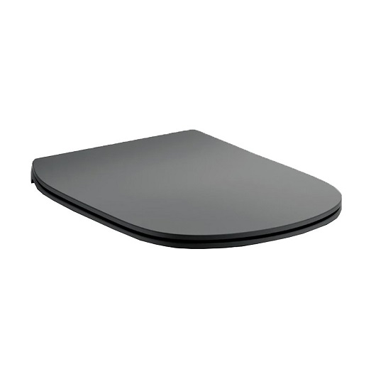 Сиденье с крышкой для унитаза Ideal Standard Tesi Aquablade T3527V3 черное матовое (SoftClose)
