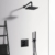 Кронштейн для верхнего душа Ideal Standard Idealrain L1 B9445XG (400 мм) черный матовый