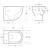 Чаша подвесного унитаза BelBagno Onda BB066CHR (безободковая)