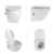 Унитаз подвесной безободковый BelBagno Uno BB3105CHR-BS/SC (с функцией биде)