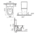 Унитаз напольный Vitra Zentrum 9012B003-7204