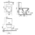Унитаз напольный Vitra Integra Square 9833B003-7204 (безободковый)