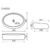 Раковина накладная Ceramica Nova Element CN5033 (560х390 мм)