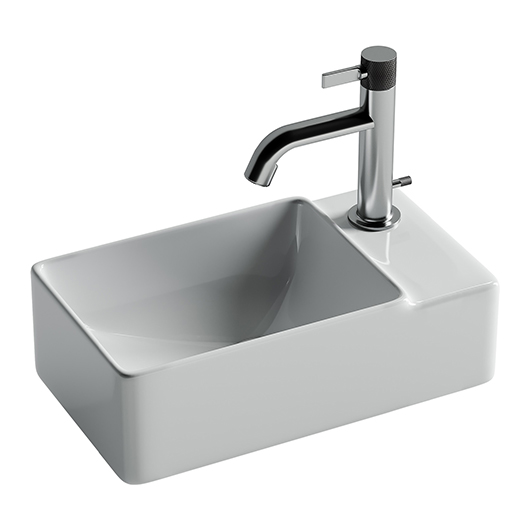 Раковина подвесная Ceramica Nova Element CN5045 (400х395 мм, отверстие под смеситель справа)