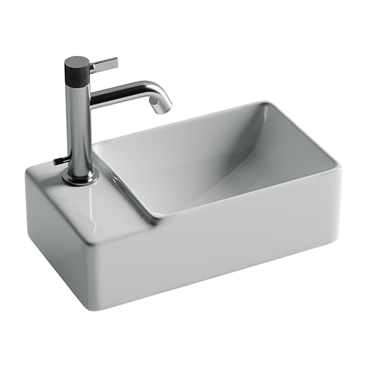 Раковина подвесная Ceramica Nova Element CN5046 (400х395 мм, отверстие под смеситель слева)