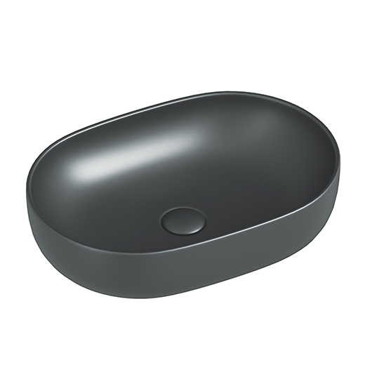 Раковина накладная Ceramica Nova Element CN6047MDH темный антрацит матовый (600х415 мм)