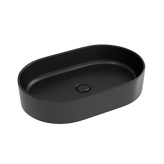 Раковина накладная Ceramica Nova Element CN6048MB черный матовый (608х385 мм)