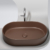 Раковина накладная Ceramica Nova Element CN6048MDB темно-коричневый матовый (608х385 мм)