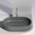 Раковина накладная Ceramica Nova Element CN6048MDH темный антрацит матовый (608х385 мм)